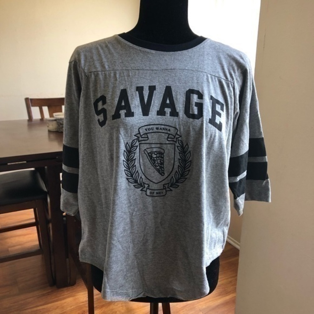 New Freeze SAVAGE You Wanna 🍕Of Me? Top sz L